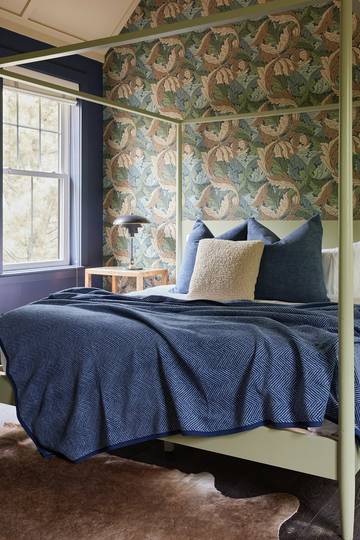 Harborview Herringbone Navy Blanket2