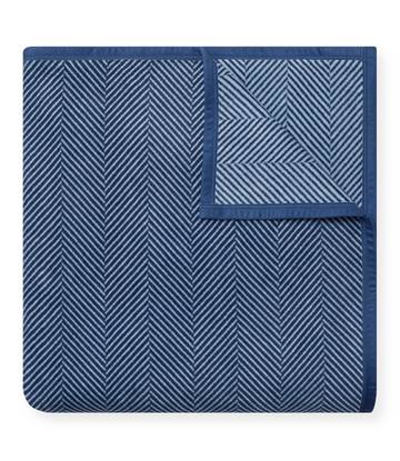 Harborview Herringbone Navy Blanket1