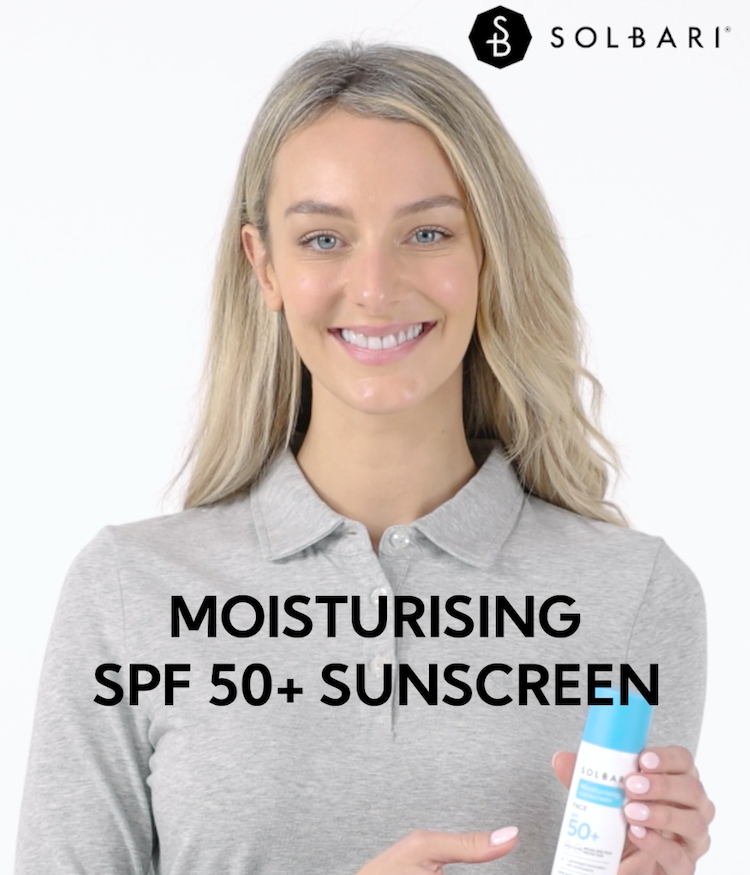 Solbari Moisturising SPF50+ Face Sunscreen 30ml | Sensitive Skin Sunscreen