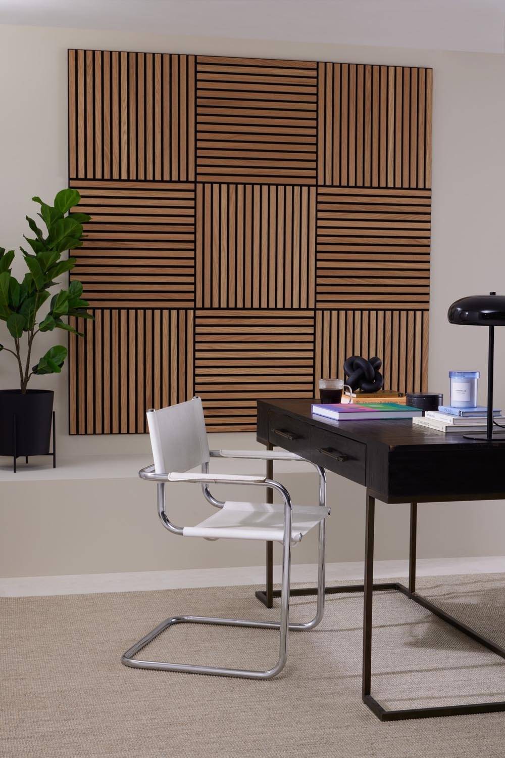 SlatWall Mini Natural Oak Wood Panel | Naturewall