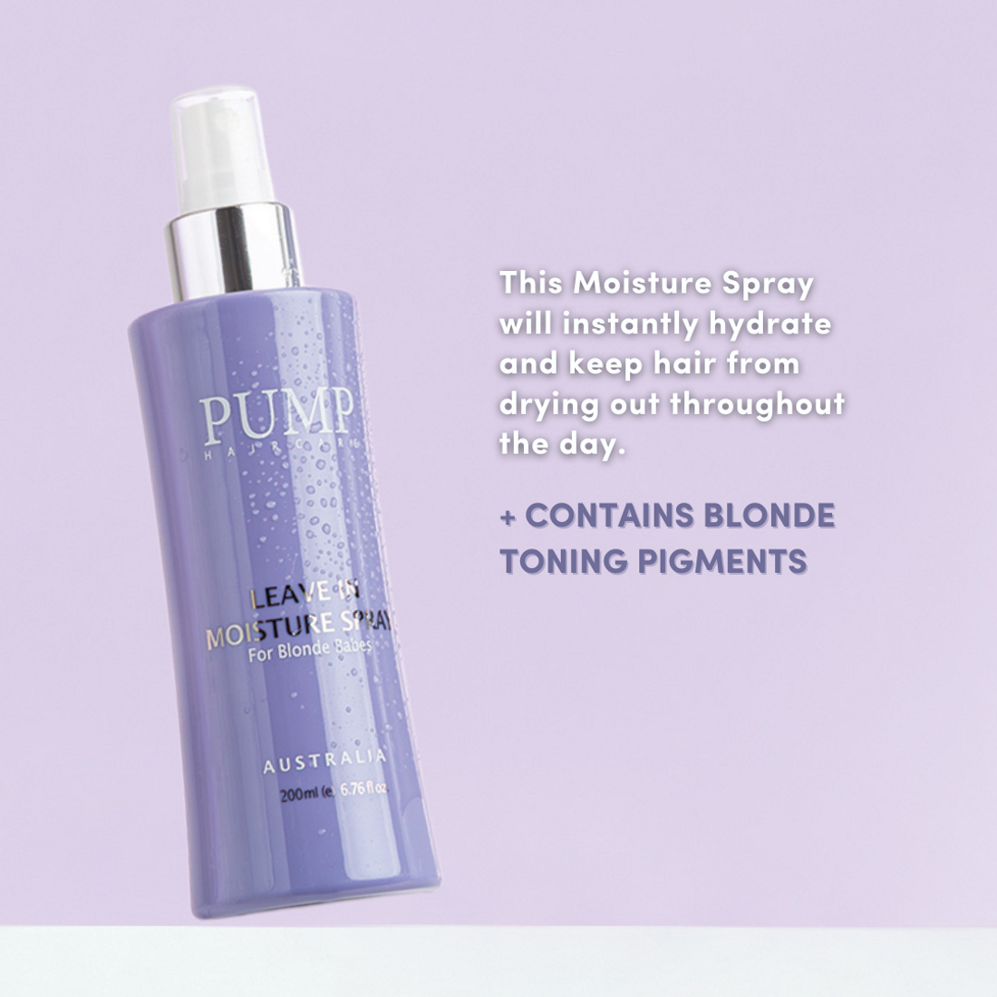 Pump Blonde Leave in Moisture Spray