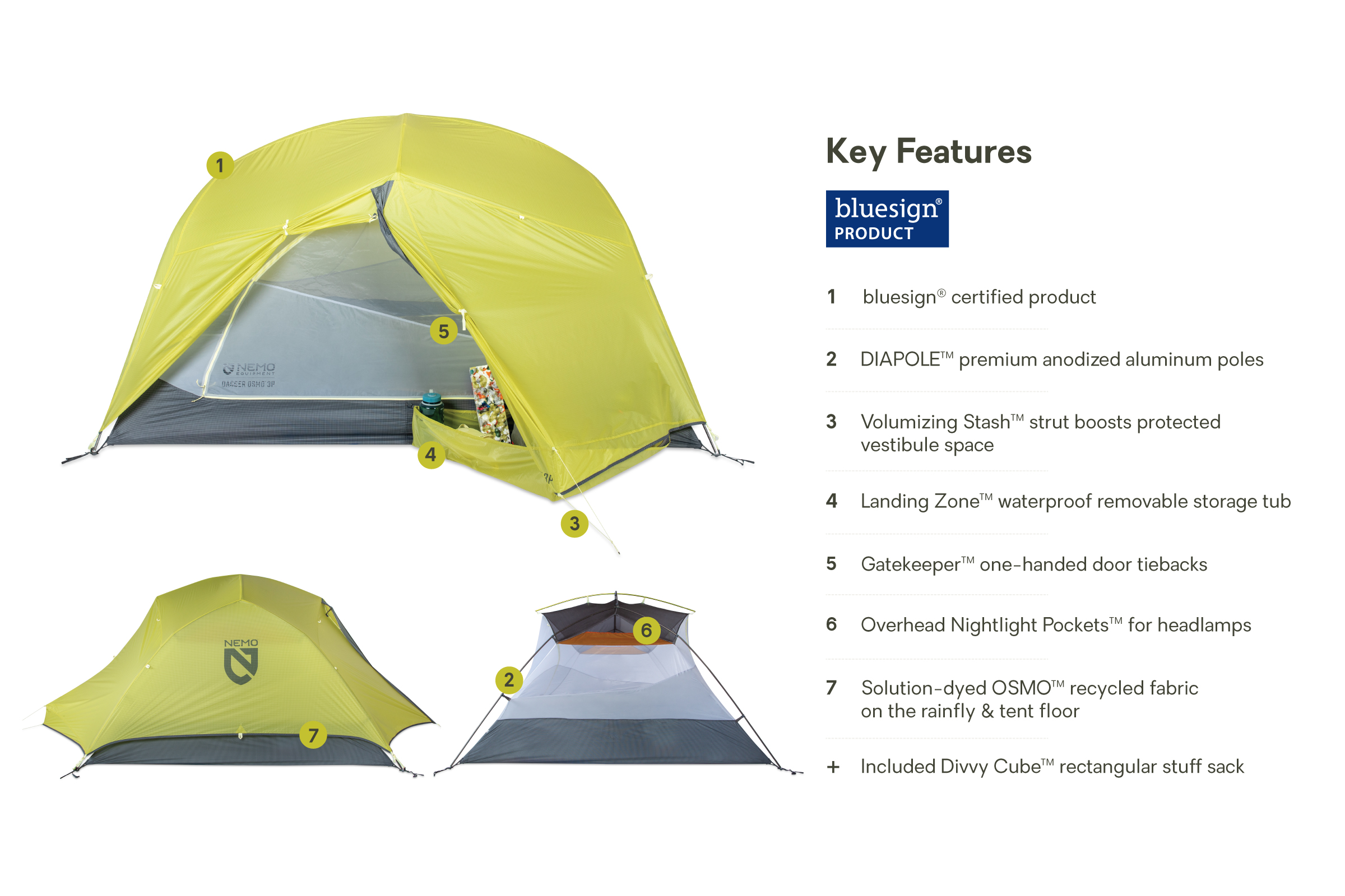 Dagger OSMO™ Lightweight Backpacking Tent