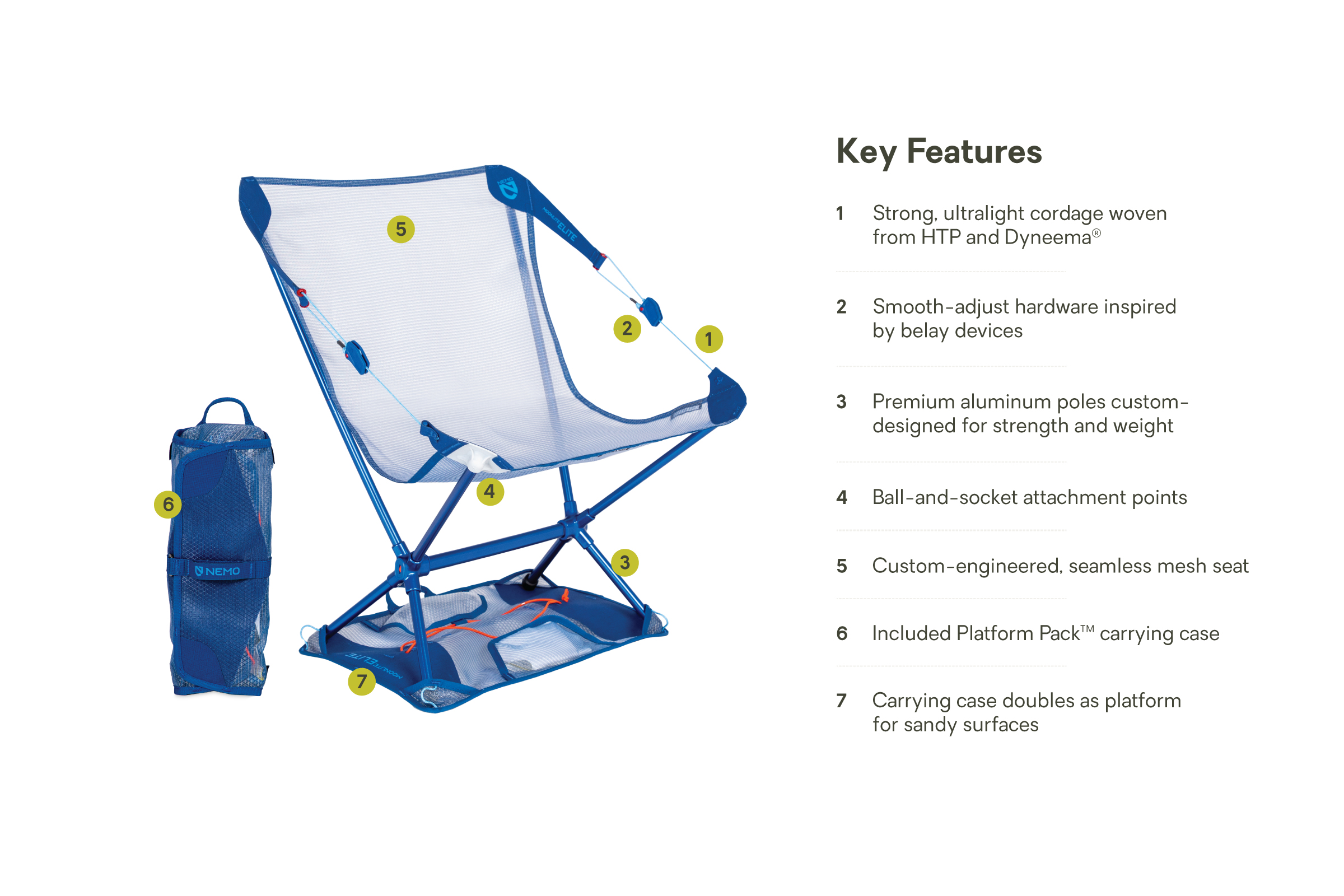 Moonlite™ Elite Reclining Backpacking Chair | NEMO Equipment