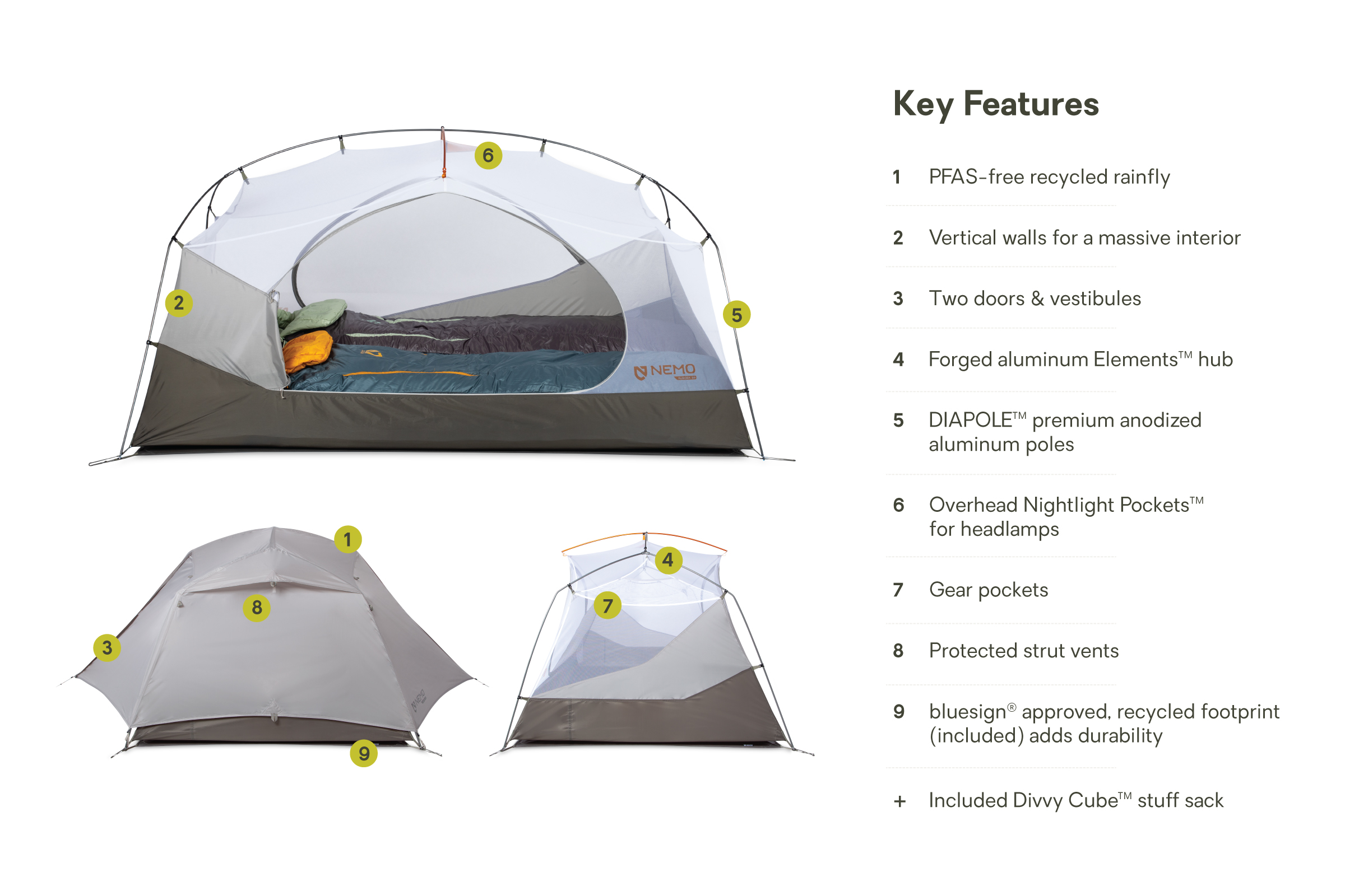 Aurora™ Backpacking Tent & Footprint