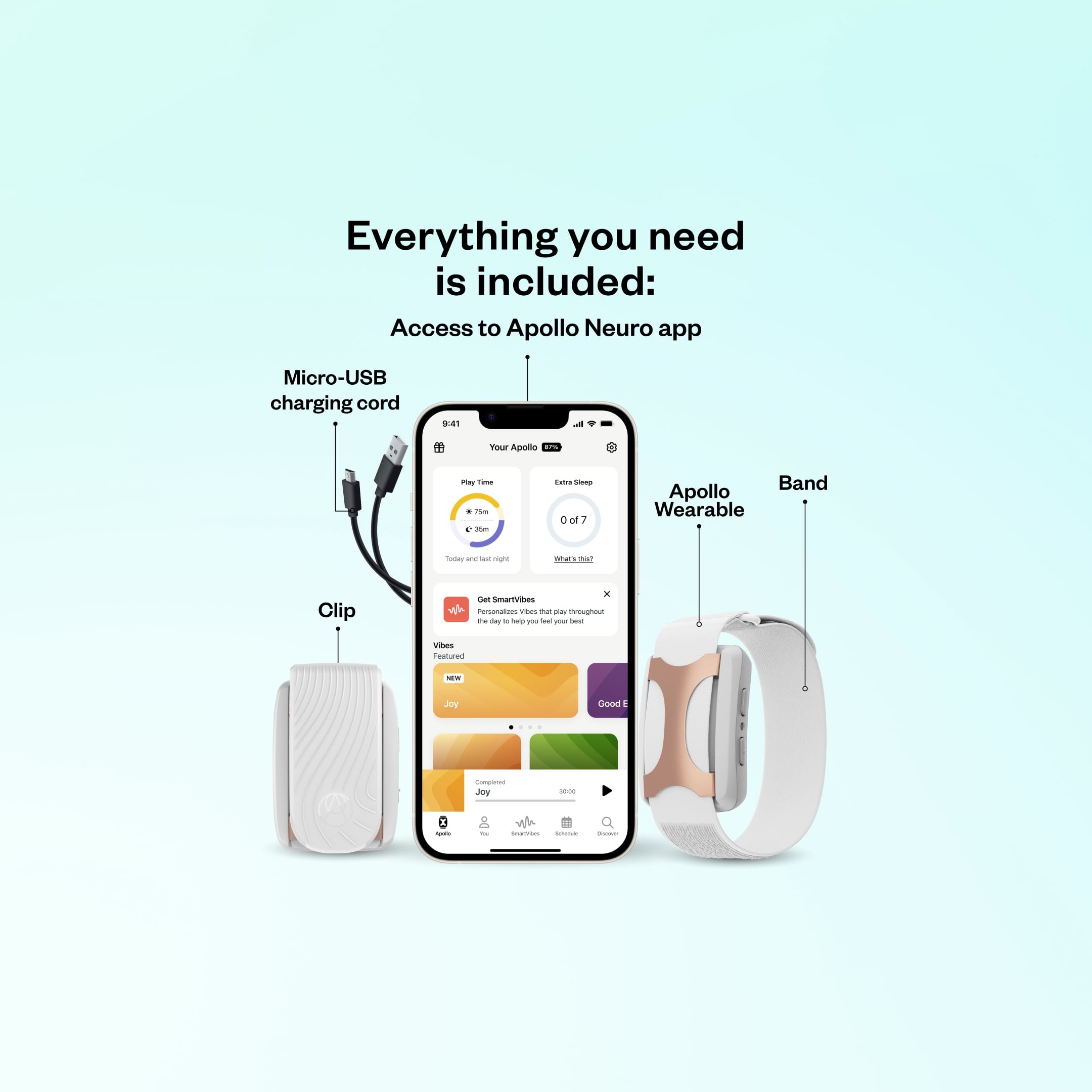 Apollo Wearable + FREE Sleep Band ($29.99 Value)