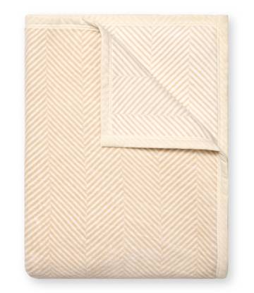 Harborview Herringbone Cream Blanket1
