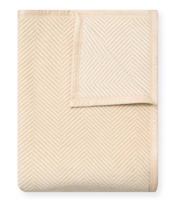 Harborview Herringbone Cream Blanket