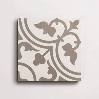 cement | four leaf clover | white + metal 