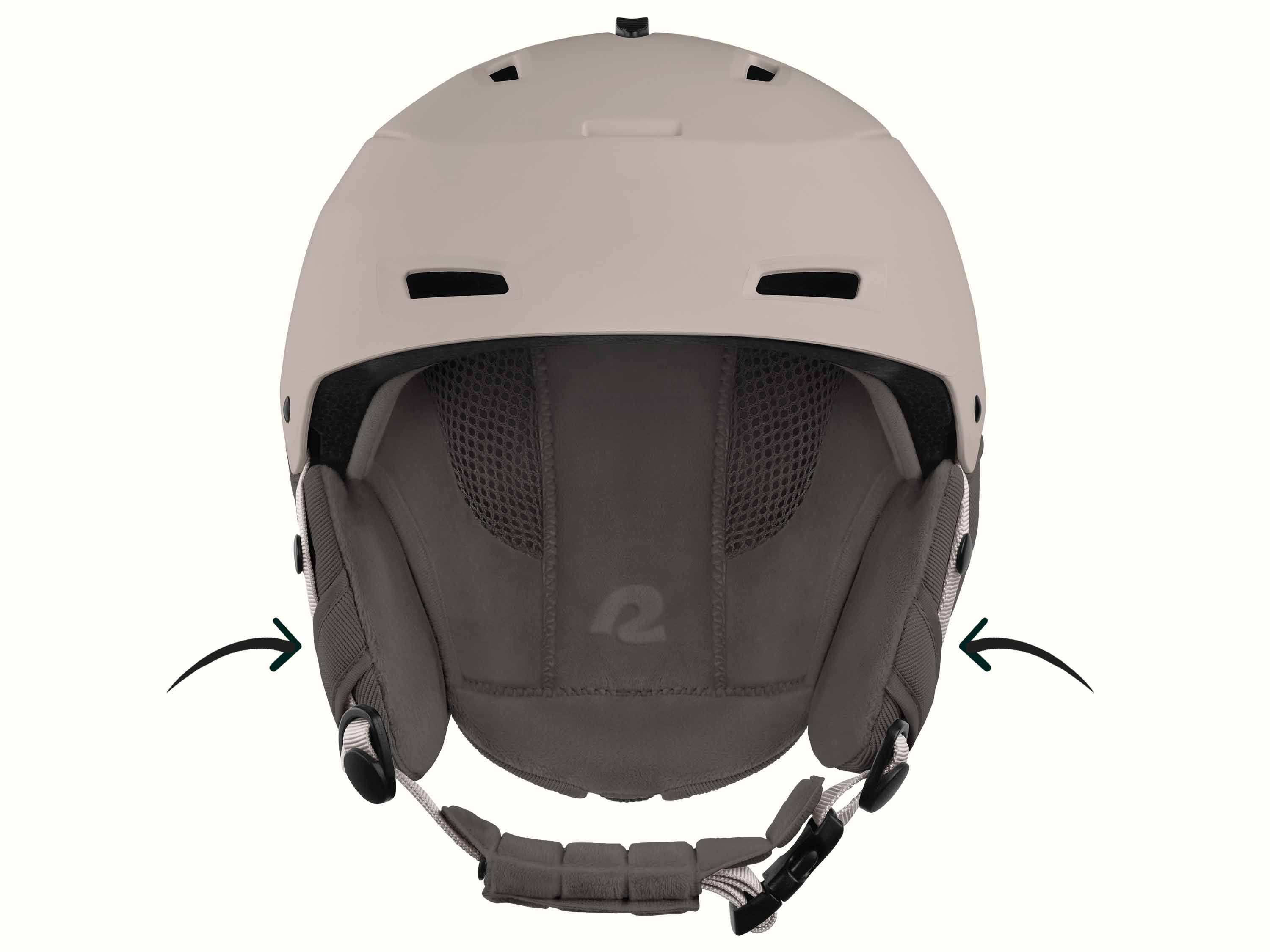 After things get sweaty on the slopes, you can easily remove and wash your helmet’s earmuffs. (Hand wash only.)