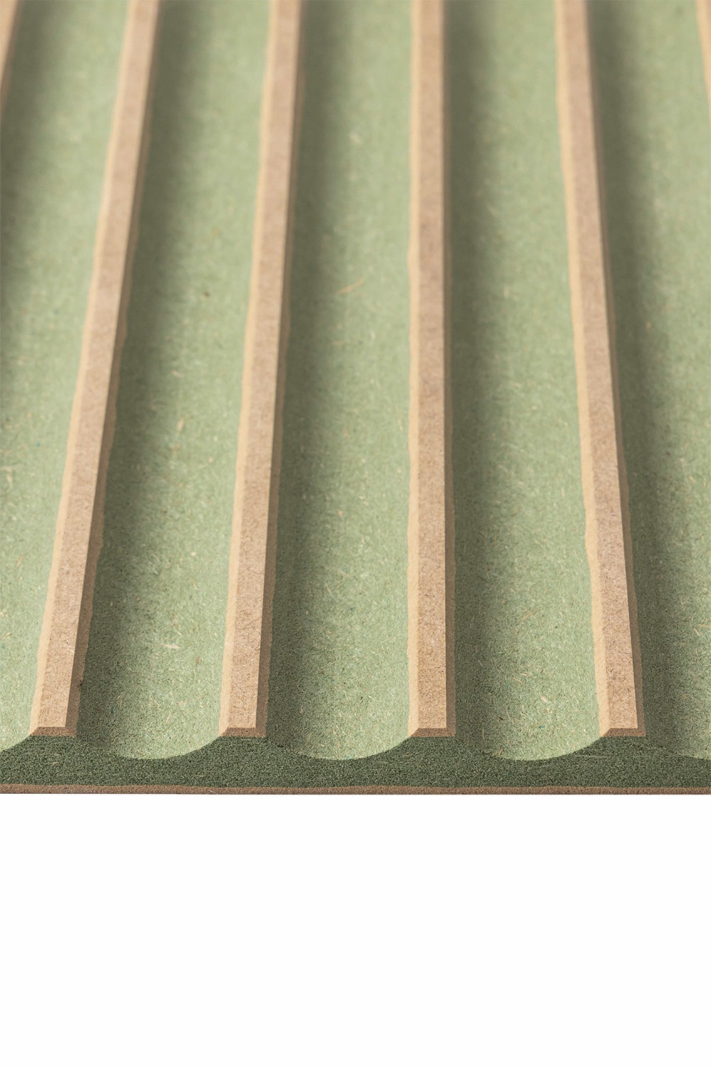 photo to show the features of an unprimed mdf fluted panel