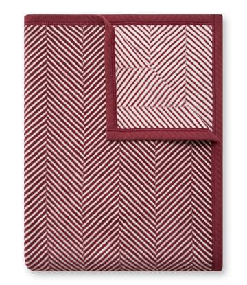 Harborview Herringbone Maroon Blanket1