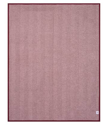 Harborview Herringbone Maroon Blanket8