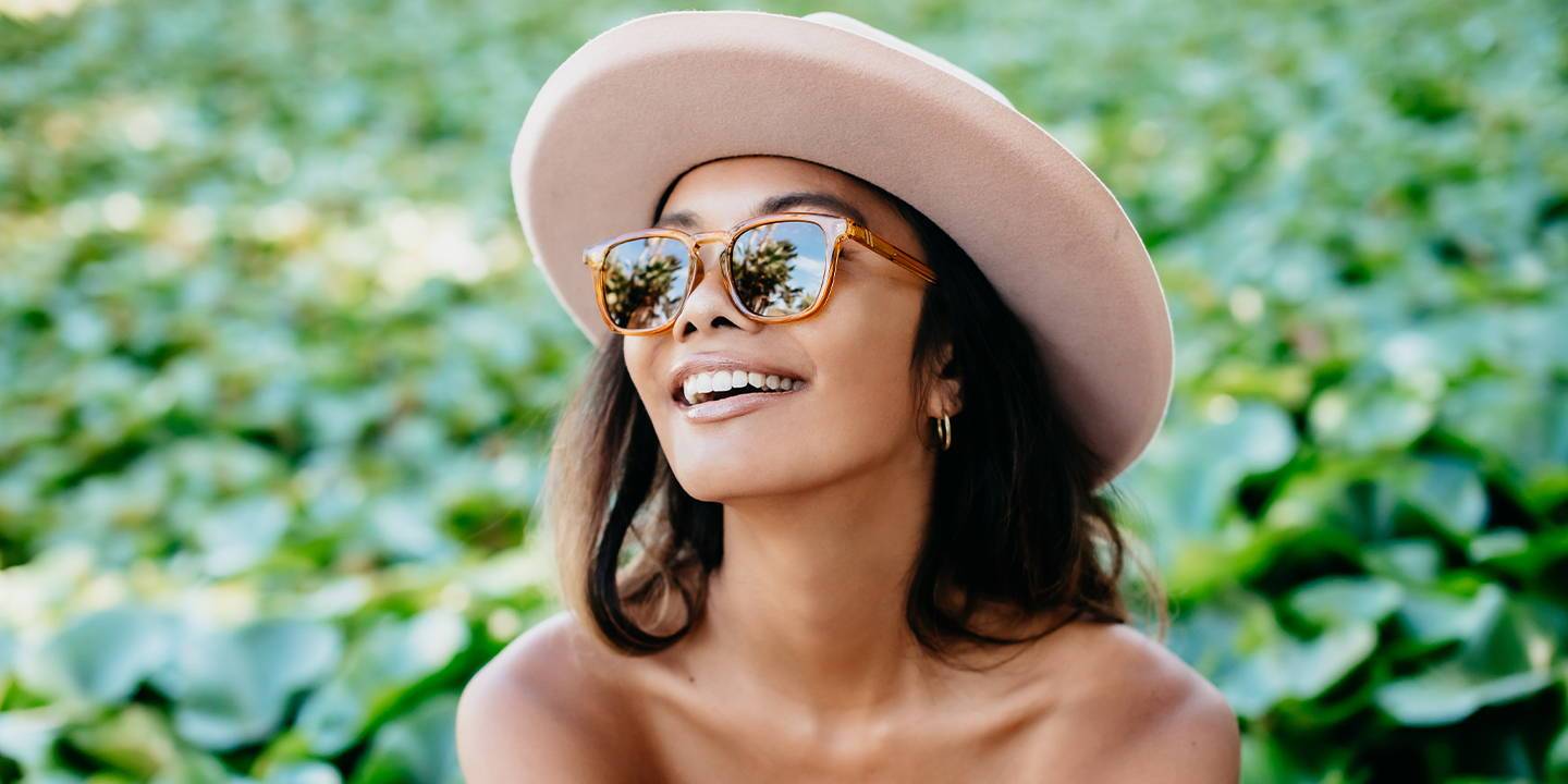 Amber Coast Polarized Sunglasses - Gloss Crystal Tan Frame & Amber Lens