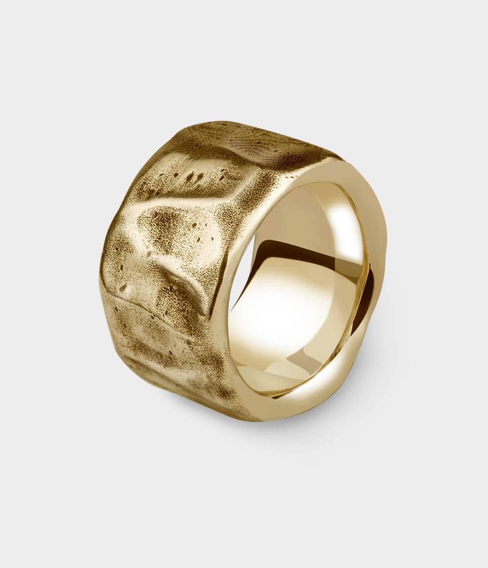 Beaten Extra Wide Ring