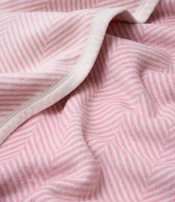 Harborview Herringbone Blush Blanket