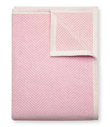 Harborview Herringbone Blush Blanket