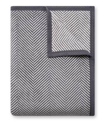 Harborview Herringbone Ash Blanket1