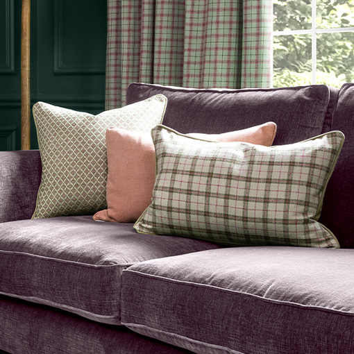 Plaid & Tartan Sofa Cushions