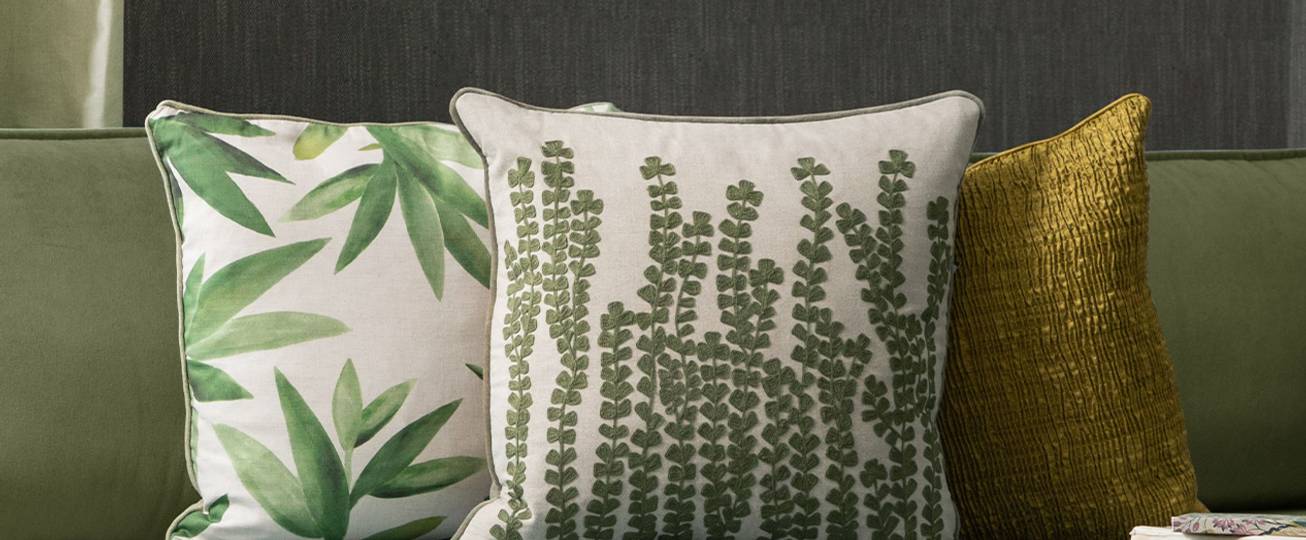 Green Bed Cushions