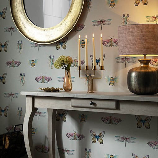 Animal Hallway Wallpaper