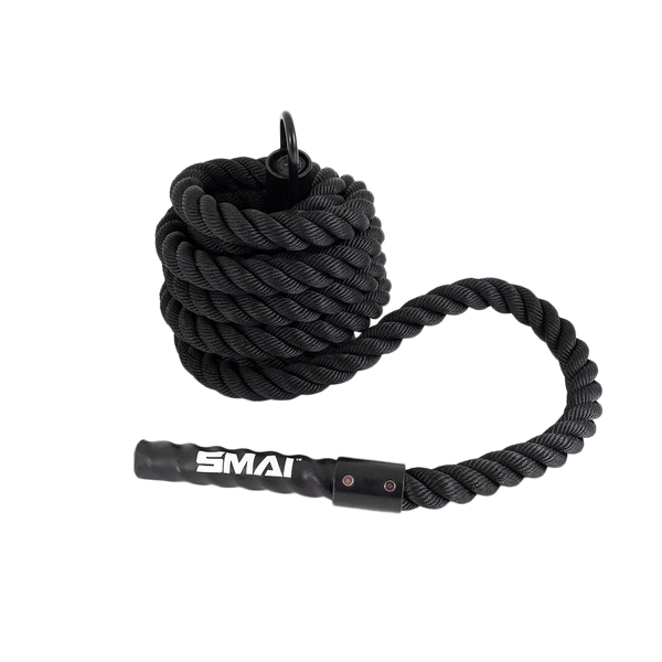 Climbing Rope 7m Black Thin, Weights & Fitness