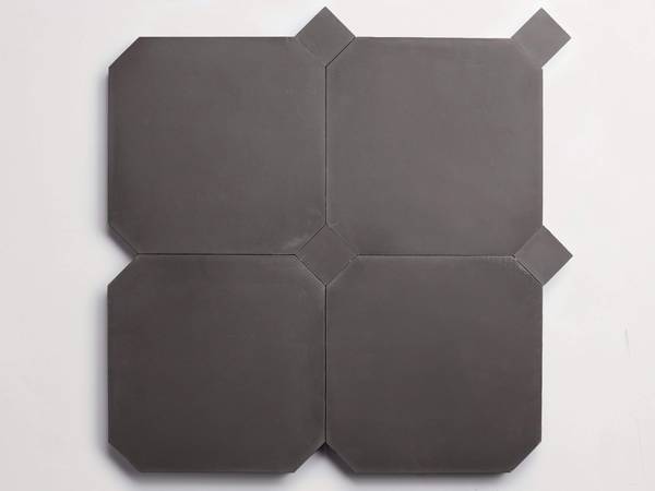 cement | pavimenti act I | charcoal | paradiso octagon + bouchon (bundle)