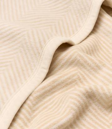 Harborview Herringbone Cream Blanket
