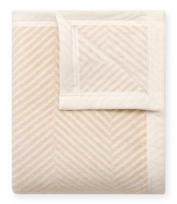 Harborview Herringbone Cream Blanket