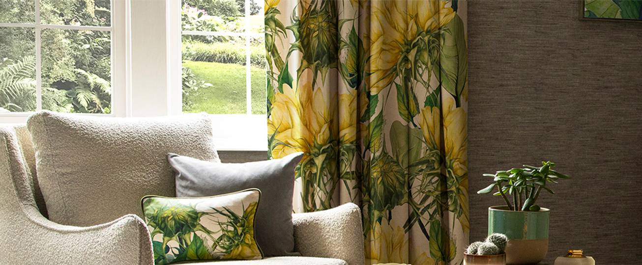 Patterned Ready Made Curtains