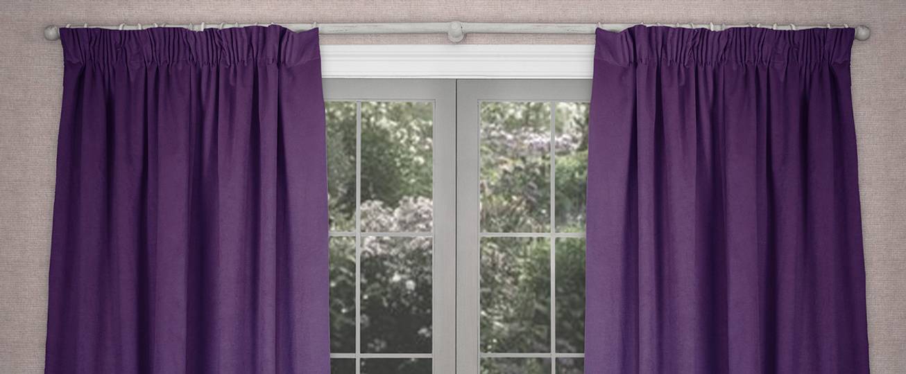 Purple Ready Made Curtains