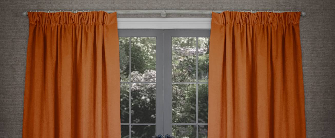 Orange Made to Measure Curtains