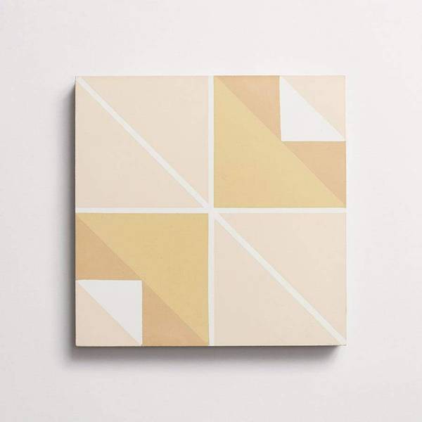 cement | gachot studios | pattern one | shell, white, curry + caramel 