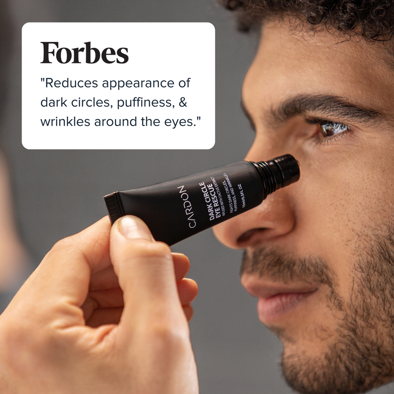 Featured in Forbes, Cardon Skincare's Dark Circle Eye Rescue cream is clinically tested and specially formulated to help reduce the appearance of dark circles, under eye bags and puffiness, and wrinkles.