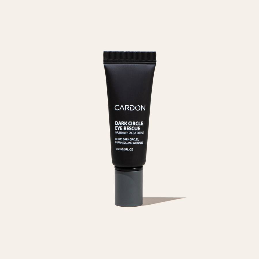 Cardon Skincare for Men Dark Circle Eye Rescue Cream helps reduce the appearance of dark circles, under-eye bags, and wrinkles