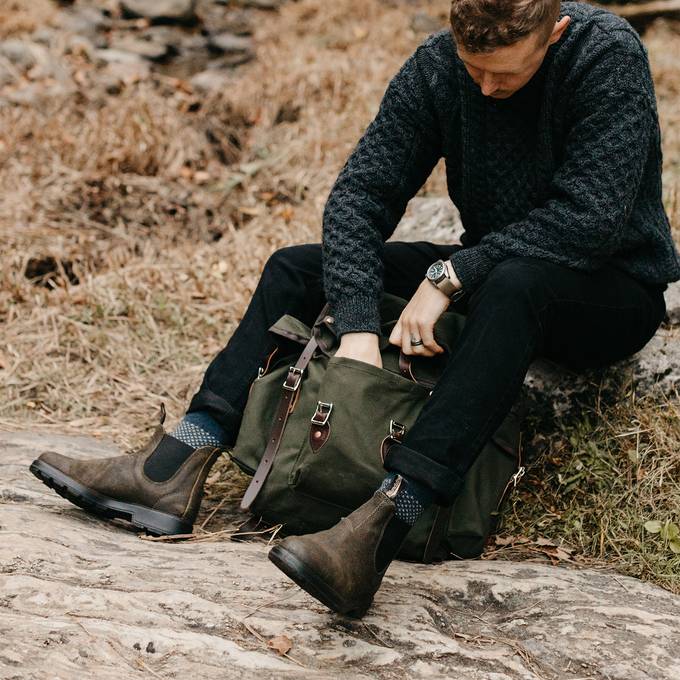 Blundstone 1615 - Original Dark Olive Waxed Suede â Blundstone Canada