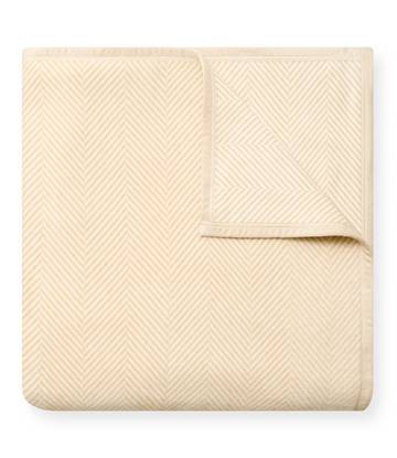 Harborview Herringbone Cream Blanket