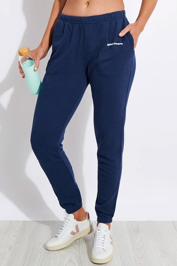 ladies navy track pants