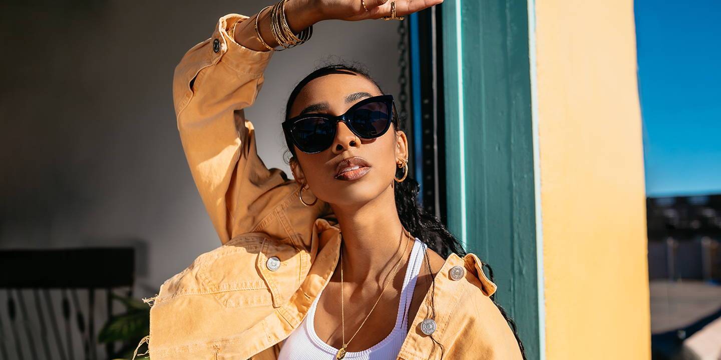 Madame X Cat Eye Sunglasses Polarized Smoke Lens With Oversized Black