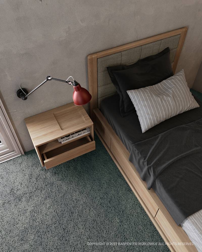 Circa Floating Cabinet Module 2 - European Oak