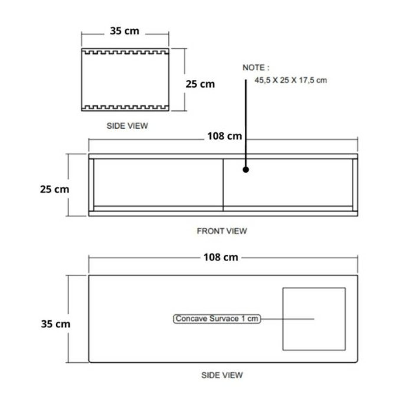 Circa Floating Cabinet Module 4  - European Oak