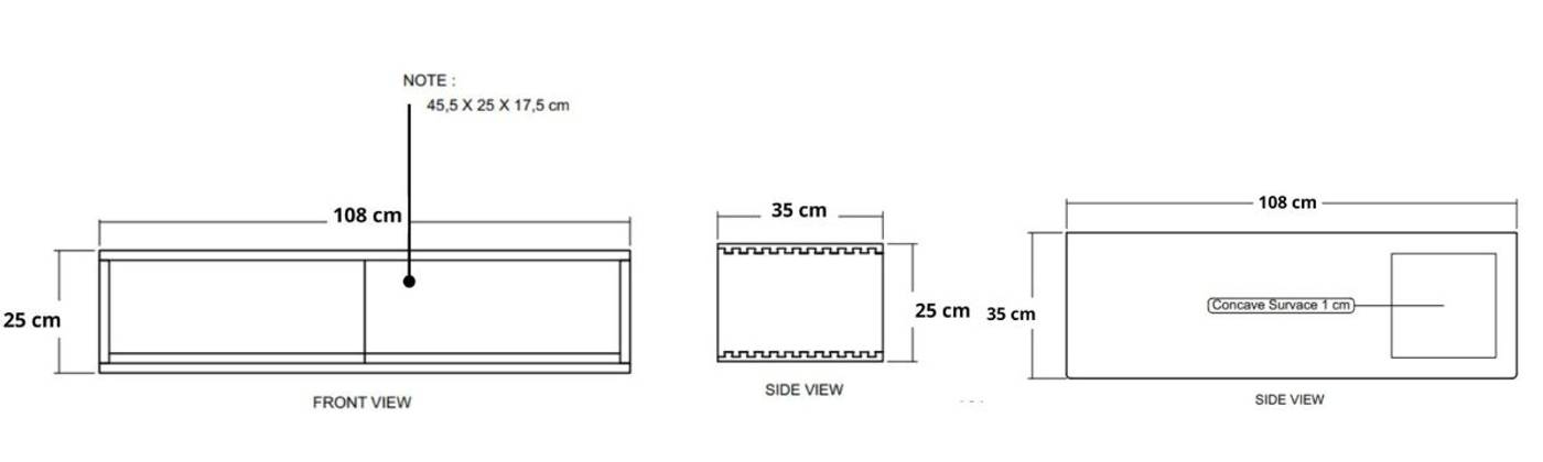 Circa Floating Cabinet Module 4  - European Oak