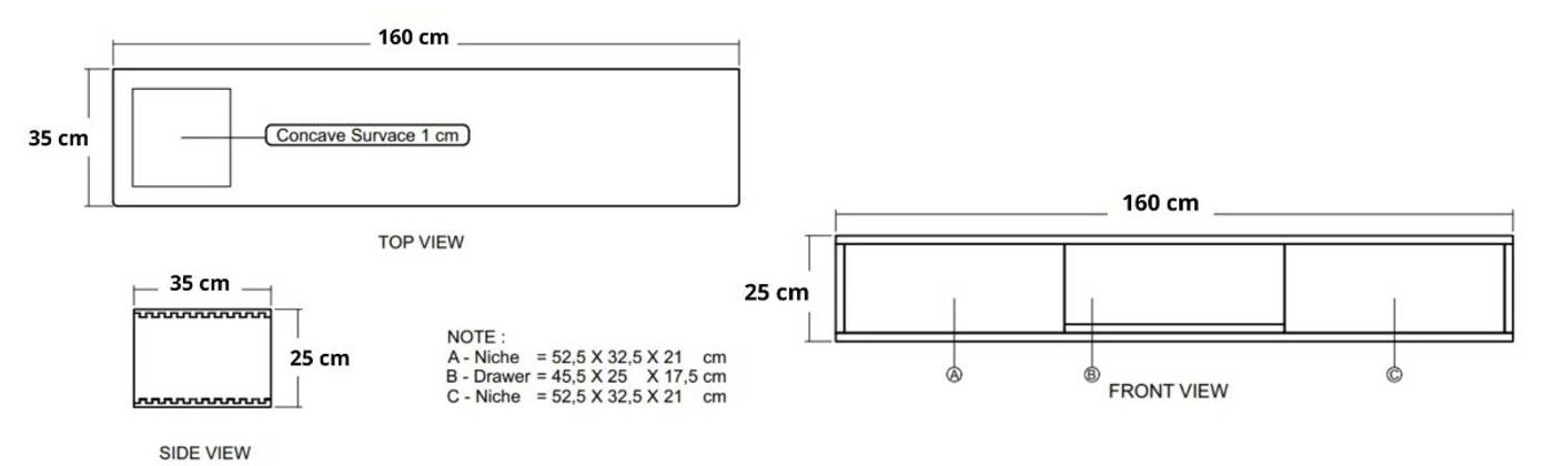 Circa Floating Cabinet Module 6  - European Oak