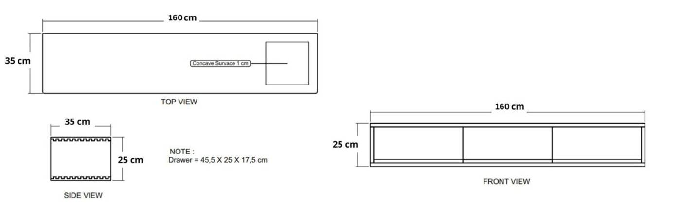 Circa Floating Cabinet Module 6  - European Oak