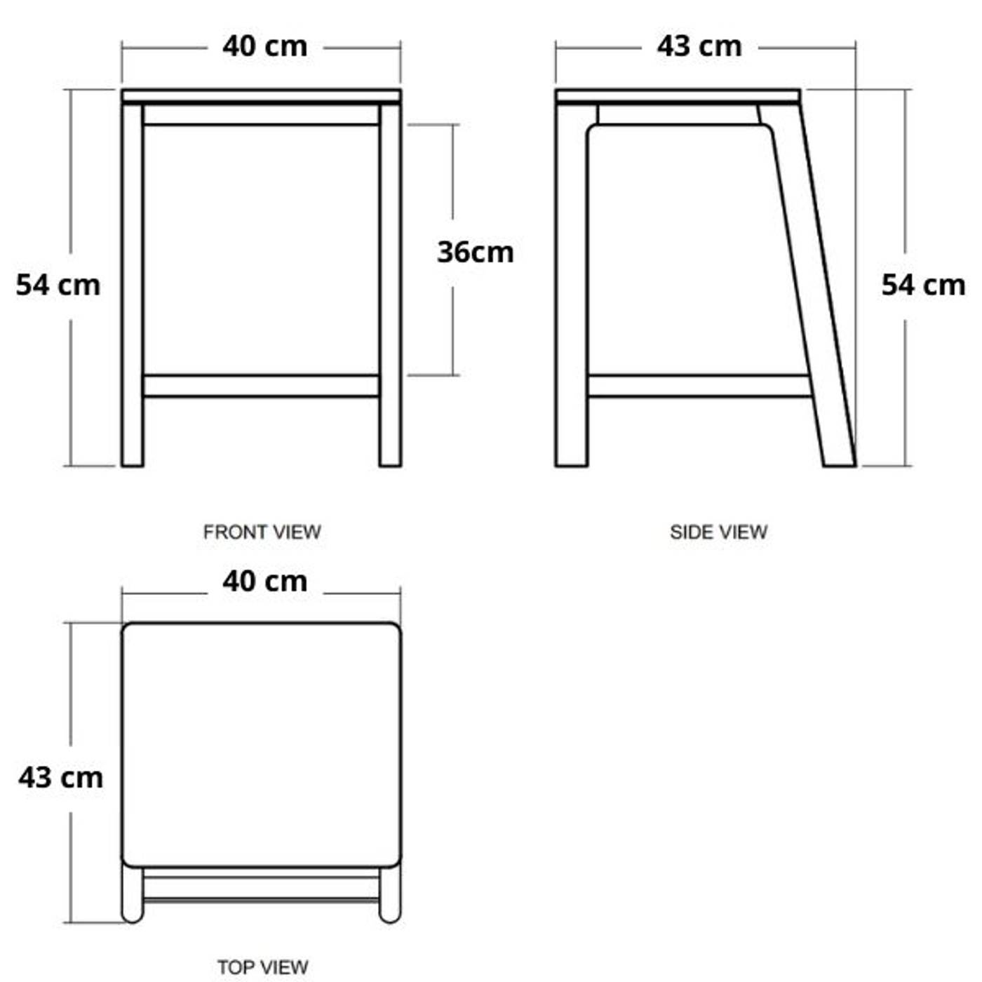 Circa Side Table  - European Oak