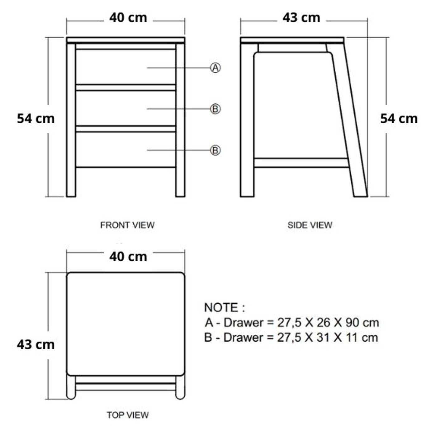 Circa Side Table - European Oak