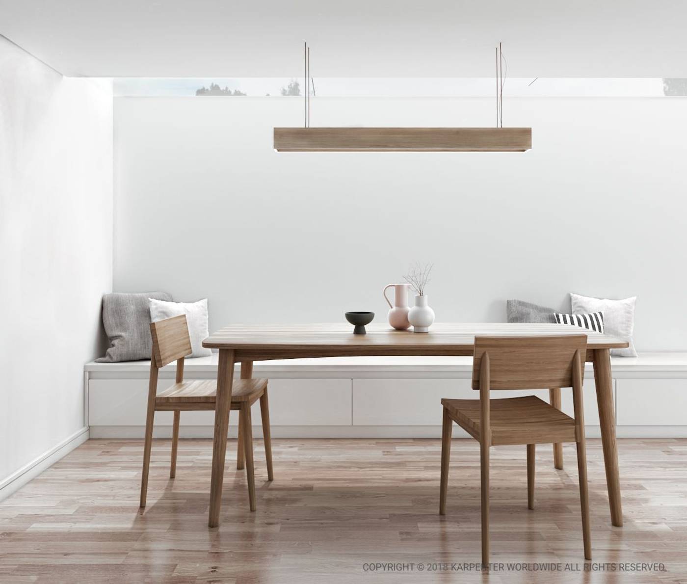 Grasshopper Rectangular Dining Table 160(CM) - European Oak