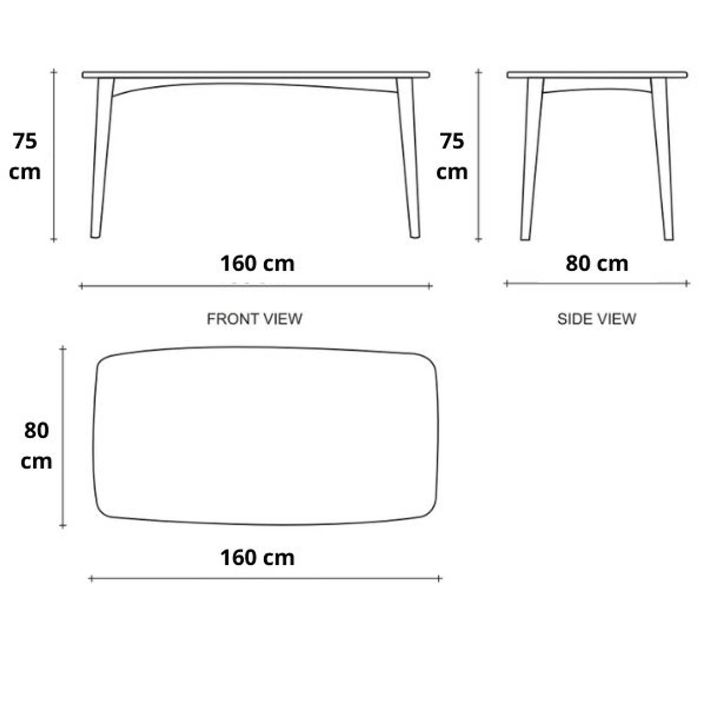 Grasshopper Round Dining Table 120(CM) - FSC Recycled Teak