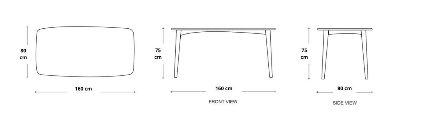 Grasshopper Round Dining Table 120(CM) - FSC Recycled Teak