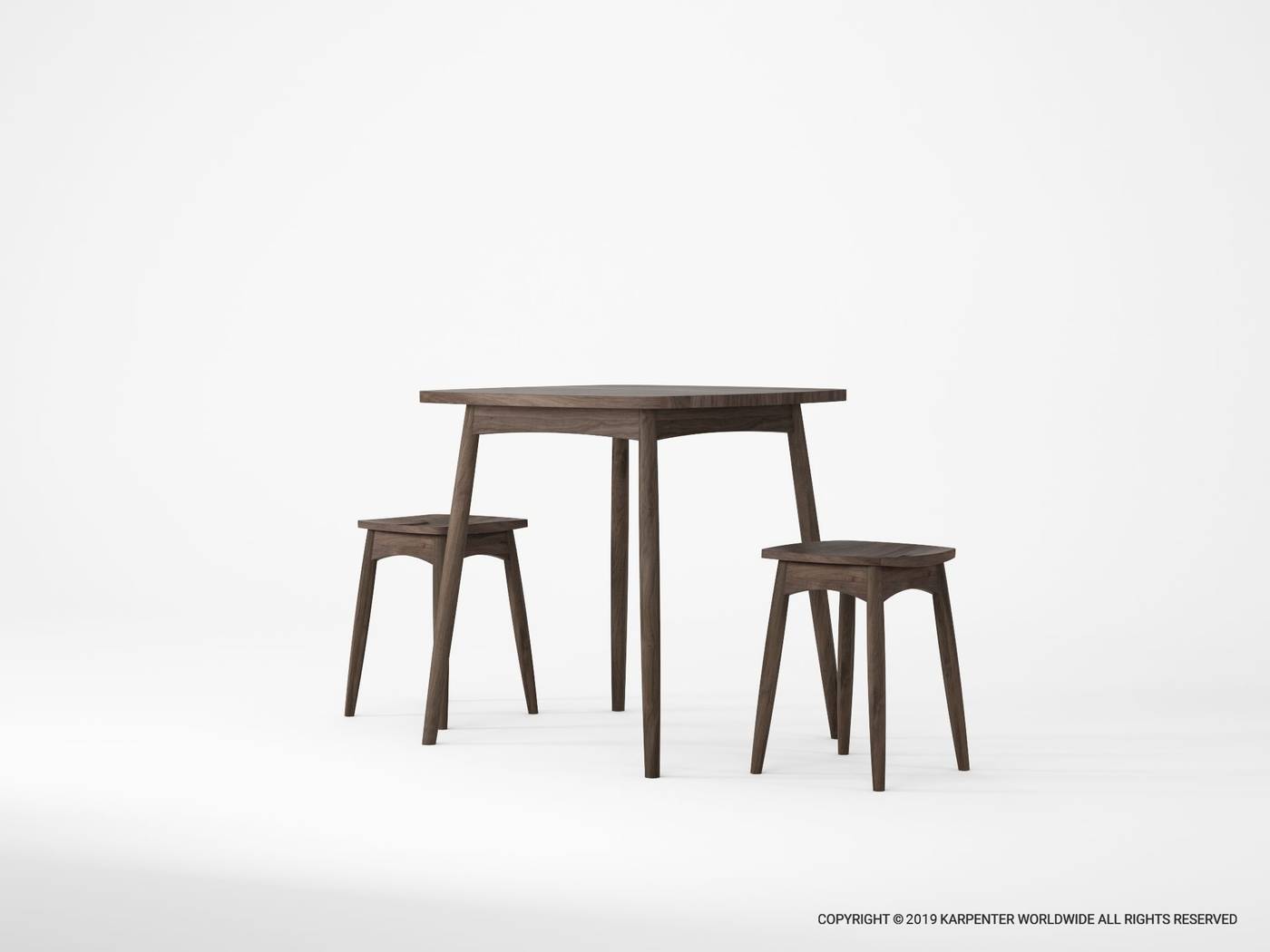 Twist Stool - FSC Recycled Teak