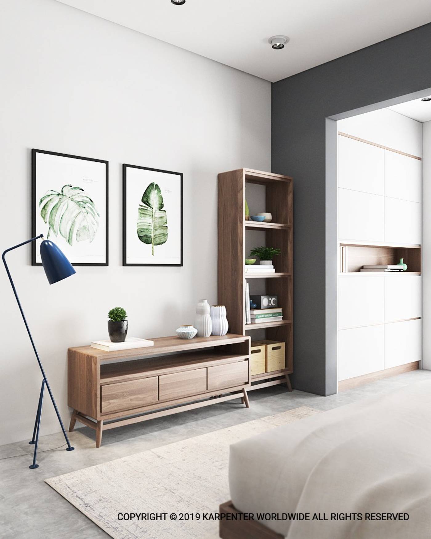 Twist Bookcase - Satin Black